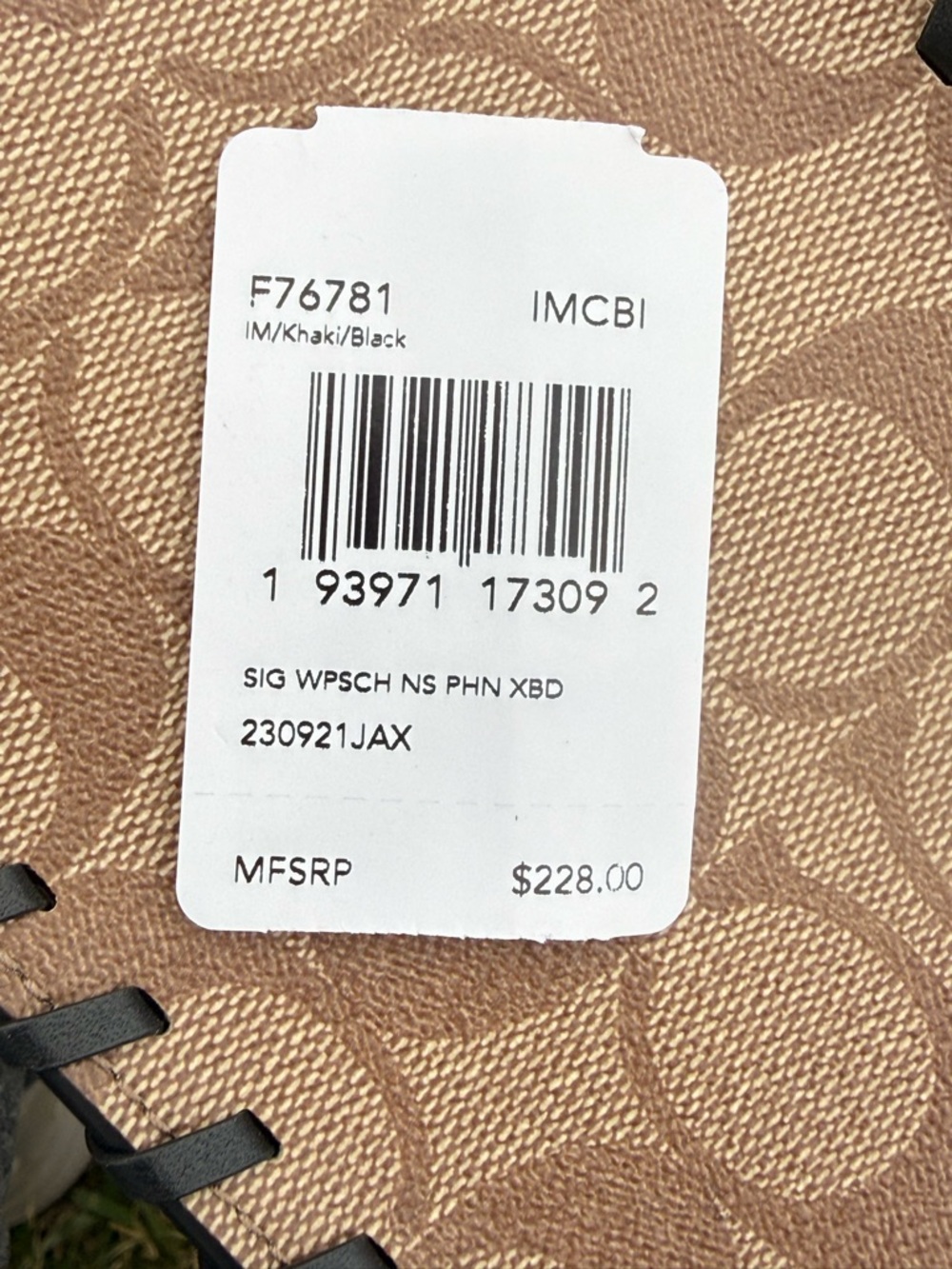 Coach Signature North South Whipstitch Phone Crossbody - Picture 8 of 8